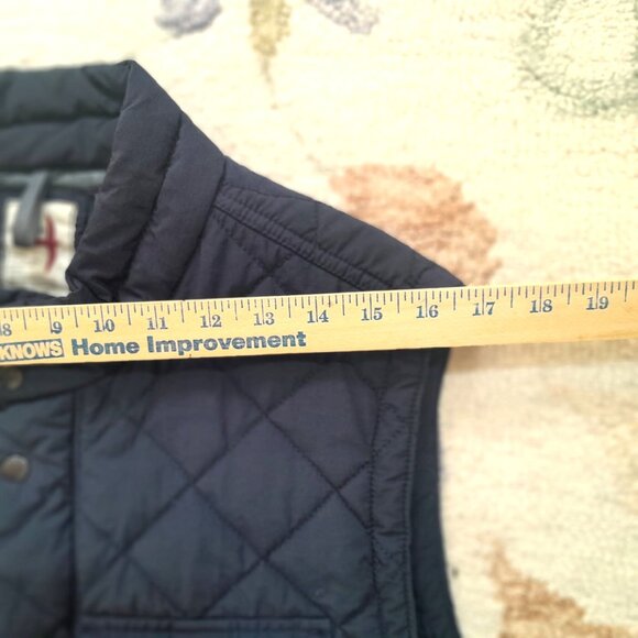 Relwen Quilted Vest Mens Large Diamond Puffer Snap Front Huckberry Navy Blue - Picture 7 of 9